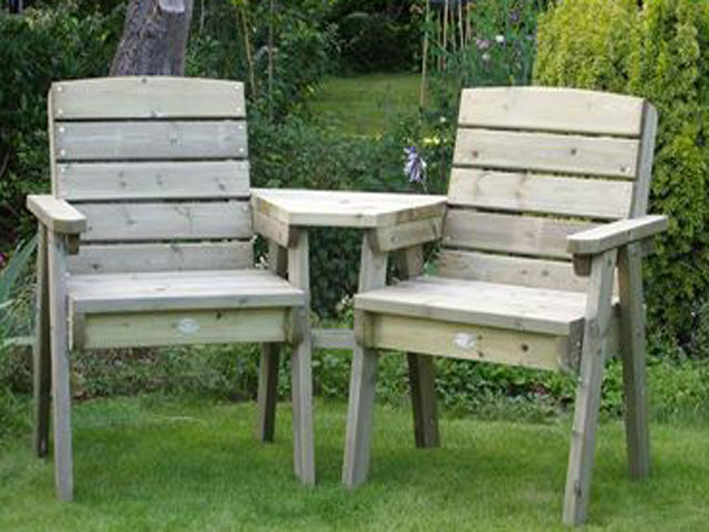 'Hutton' Dean Companion Seat. Available from Taunton Sheds